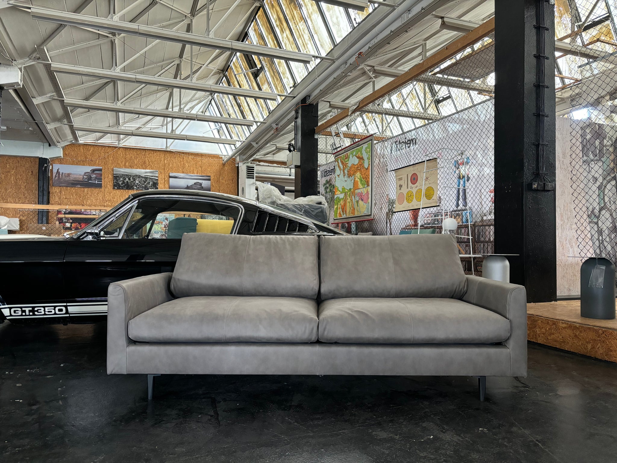 freistil - Sofa - freistil 134 - Leder braun - sofort verfügbar