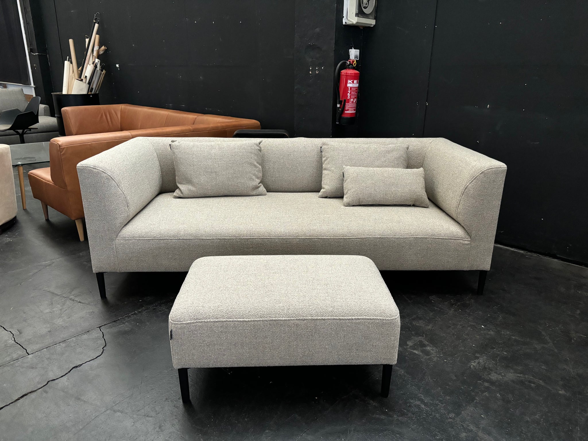 freistil - Sofa - freistil 160 - Stoff grau  - sofort verfügbar