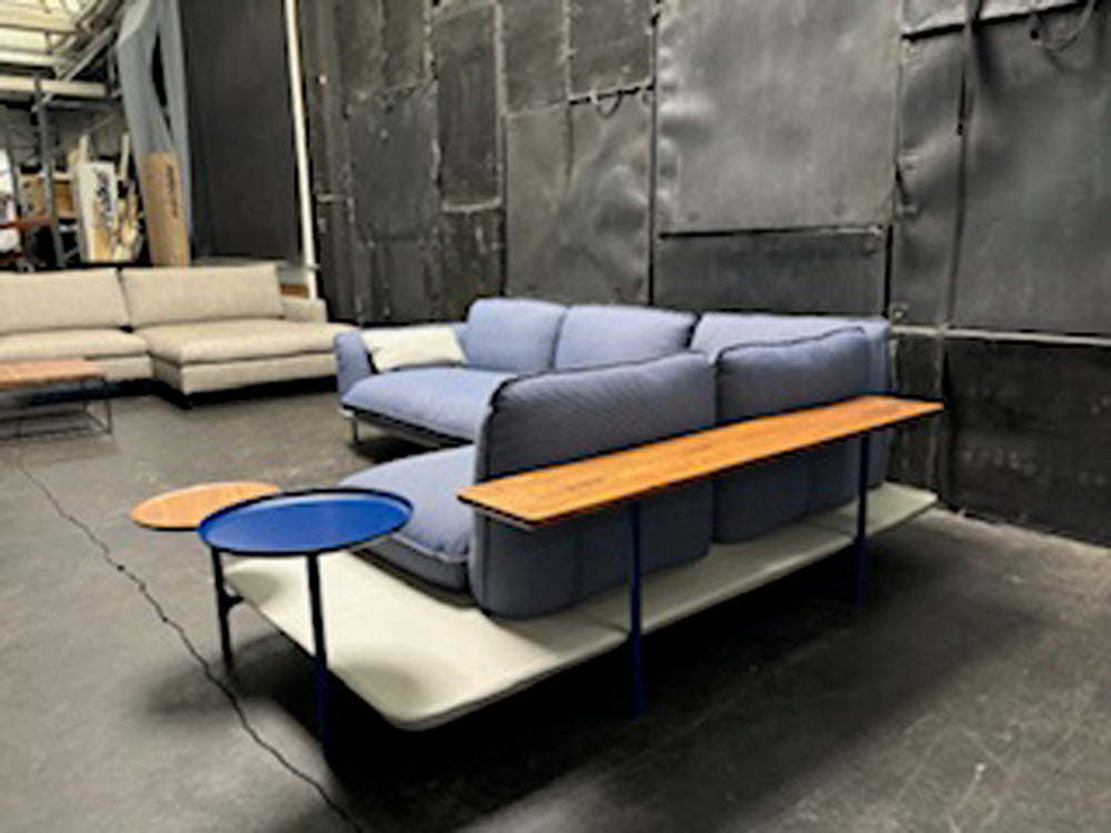 Rolf Benz - Sofa - RB Addit - Stoff blau - sofort verfügbar