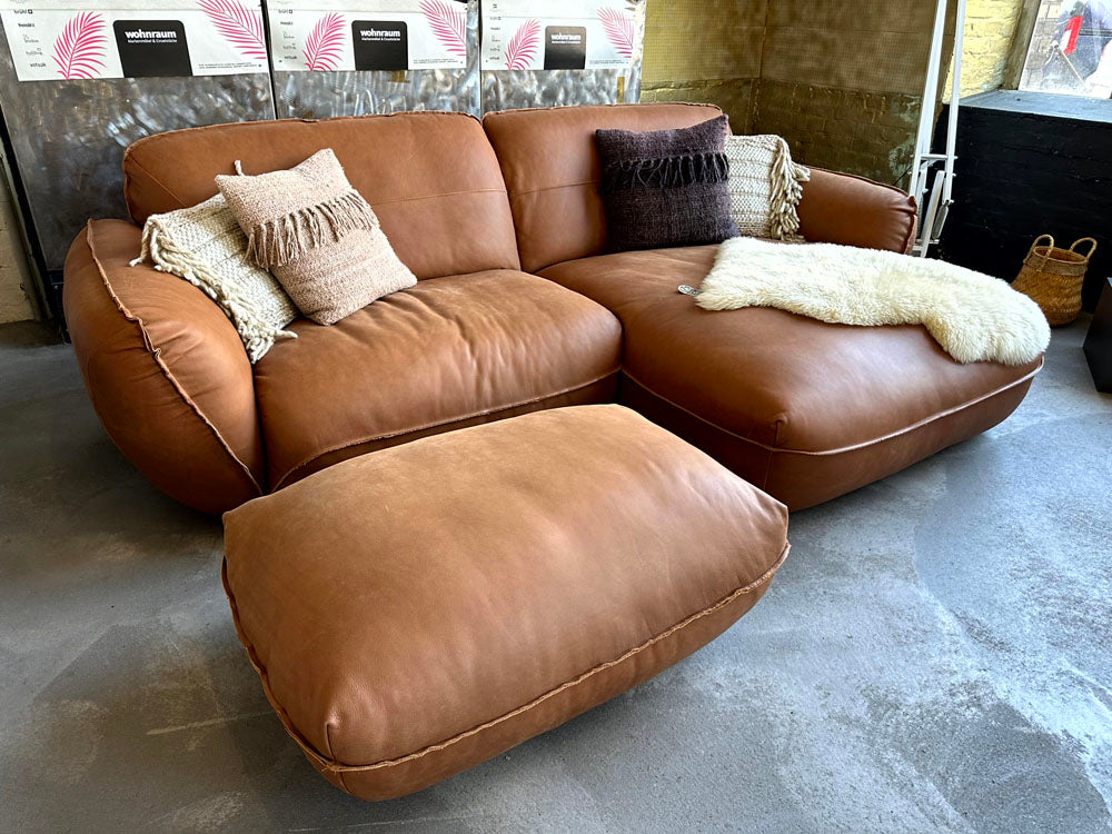 Be Type - Sofa - Be Chilled - Leder cognac - sofort verfügbar