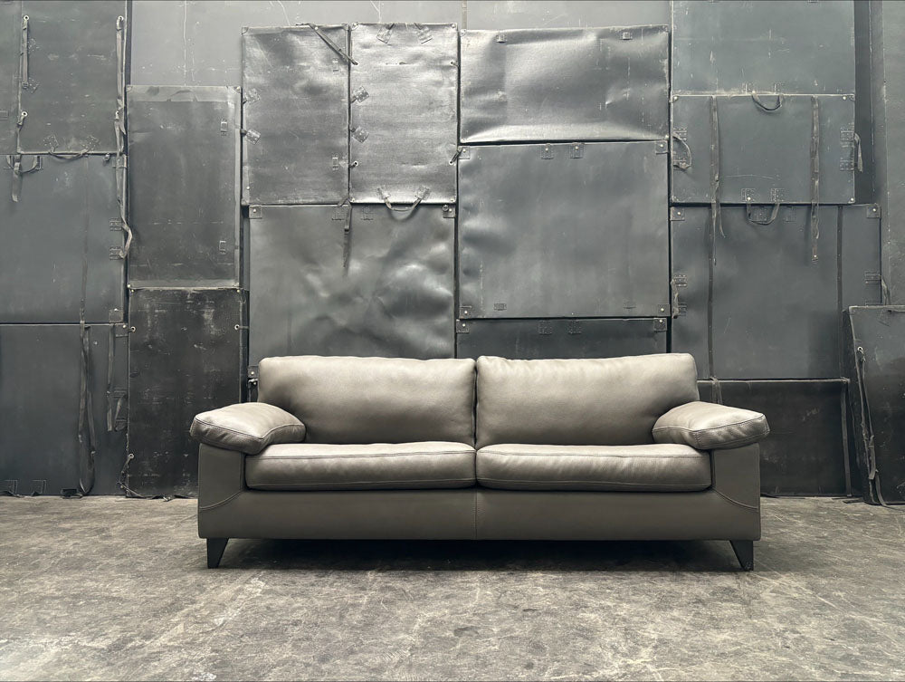 Machalke - Sofa - Diego - Leder grau - sofort verfügbar