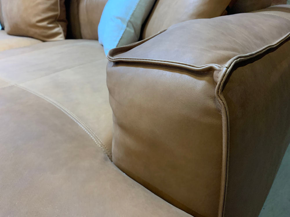 freistil - Sofa - freistil 136 - Leder cognac - konfigurierbar