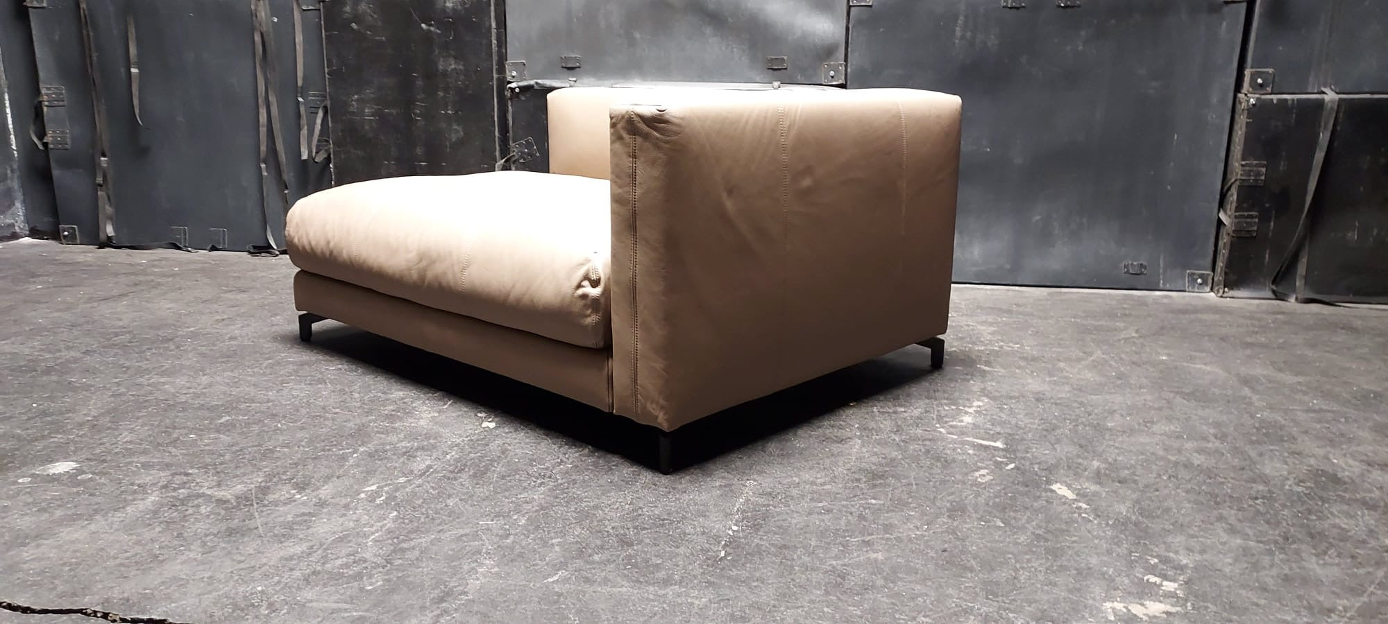 Rolf Benz - Sofa - RB 007 Nuvola - Leder beige - sofort verfügbar