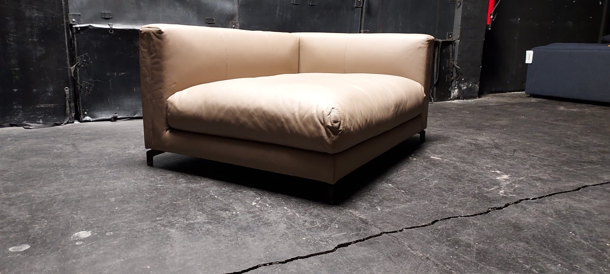 Rolf Benz - Sofa - RB 007 Nuvola - Leder beige - sofort verfügbar