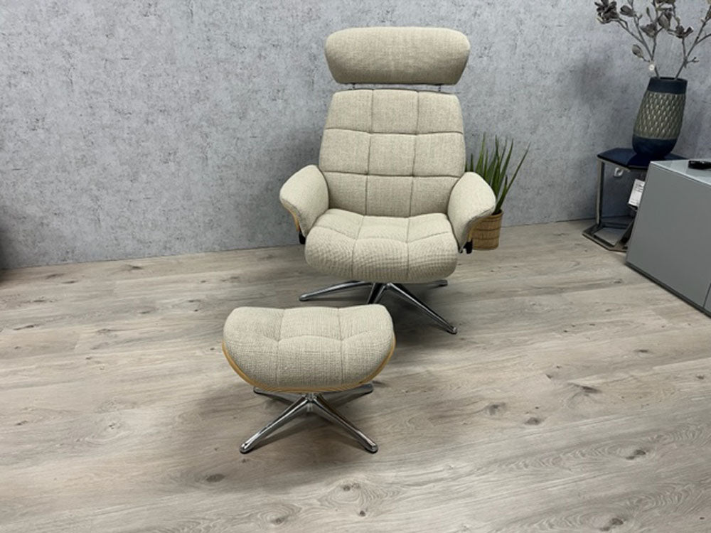 Flexlux - Sessel - Skagen - Stoff beige - sofort verfügbar