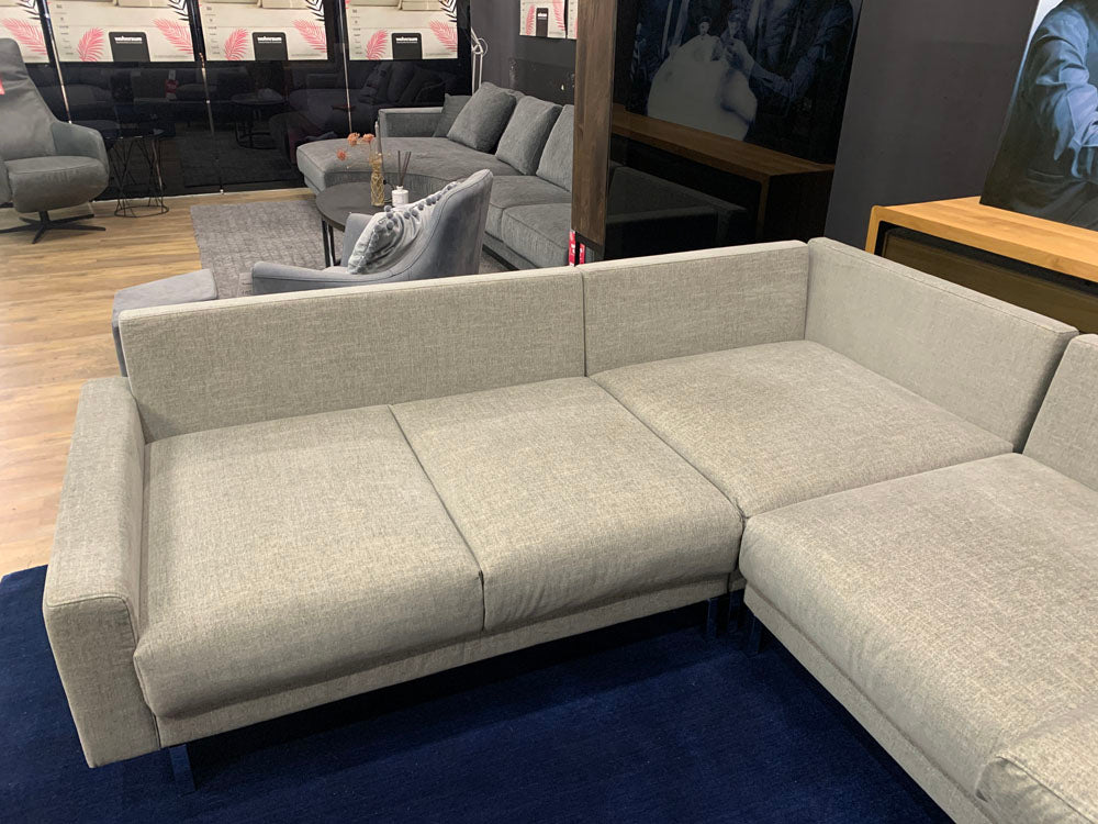 Hülsta Sofa - Sofa - hs.450  - Stoff grau - sofort verfügbar