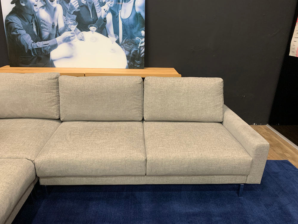 Hülsta Sofa - Sofa - hs.450  - Stoff grau - sofort verfügbar